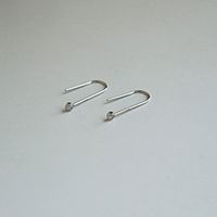 korea minimalist u-shaped ear hooks s925 sterling silver earrings small and simple personality temperament simple new wild earrings Lightinthebox - thumbnail