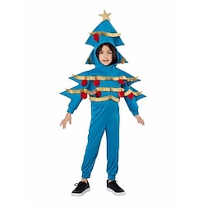 Christmas Trees Jumpsuit Cosplay Costumes Onesies Boys Girls' Cosplay Costume Christmas Christmas Christmas Eve Kid's Party Christmas Polyester Costume Lightinthebox