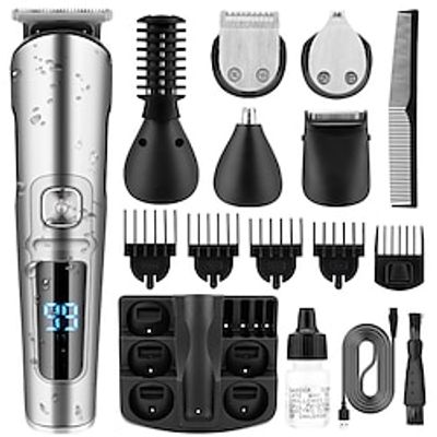 Waterproof Electric Shaver Household Men's Hair Clipper Multifunctional Electric Nose Hair Clipper Set Lightinthebox