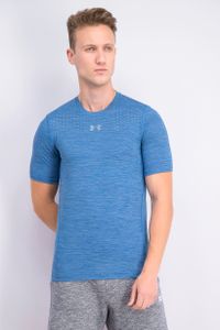 Mens HeatGear CoolSwitch Twist Slim Short Sleeve Top  Blue