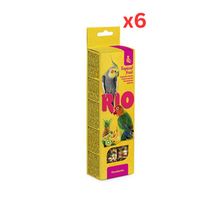 RIO Sticks For Parakeets With Tropical Fruit 2x75g (Pack Of 6)