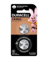 Duracell 3V Lithium Coin 2032 Button Batteries Pack of 2