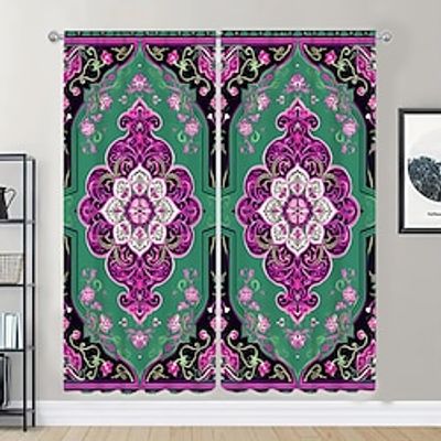 Abstract 3D Curtains Two Panels Curtain Bedroom   Curtains Lightinthebox