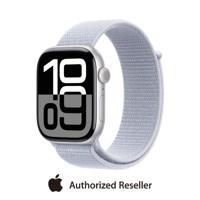 Apple Watch Series 10 GPS 46mm Silver Aluminium Case with Blue Cloud Sport Loop| MWWN3QA/A