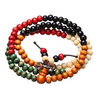 Colorful Tibetan Buddha Buddhist Prayer Beads Bracelet - thumbnail