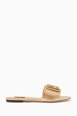Bianca Sliders with Crossover DG in Nappa Mordoré