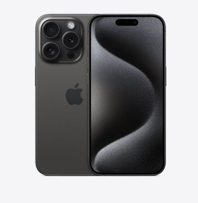 Apple iPhone 15 Pro (Physical Dual Sim - HK), 6.1 inch, 1TB, 8GB, Black Titanium with FaceTim