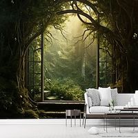 Landscape Wallpaper Mural Black Marble Wall Covering Sticker Peel and Stick Removable PVC/Vinyl Material Self Adhesive/Adhesive Required Wall Decor for Living Room Kitchen Bathroom miniinthebox