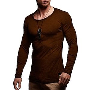 Men's Workout Shirt Running Shirt Long Sleeve Base Layer Athletic Athleisure Winter Breathable Quick Dry Soft Fitness Running Jogging Sportswear Activewear Solid Colored Dark Grey Green Light Grey Lightinthebox