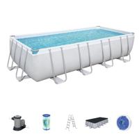 Bestway Pool Set Power Steel Rectangular 549X274X122Cm - 56465