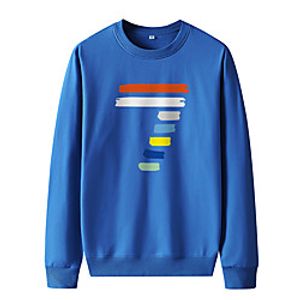 Unisex Pullover Cartoon Print Casual Casual Hoodies Sweatshirts  Blue Yellow Khaki Lightinthebox