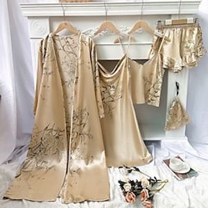 Adults' Pajamas Nightwear Graphic Onesie Pajamas Pajamas Ice Silk Cosplay For Women's Valentine's Day Animal Sleepwear Cartoon Lightinthebox