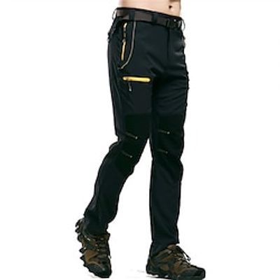 Men's Cargo Pants Hiking Pants Button Zipper Pocket Color Block Waterproof Comfort Casual Daily Holiday Sports Fashion Black Gray Lightinthebox
