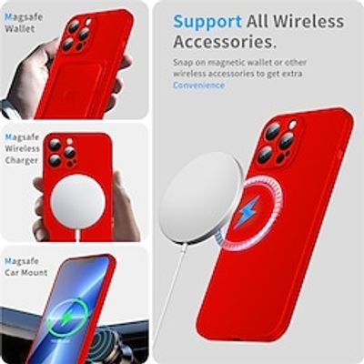 Phone Case For Samsung Galaxy Back Cover Magnetic Adsorption iPhone 13 Pro Max 12 Mini 11 X XR XS Max 8 7 Portable Shockproof Solid Colored PC miniinthebox