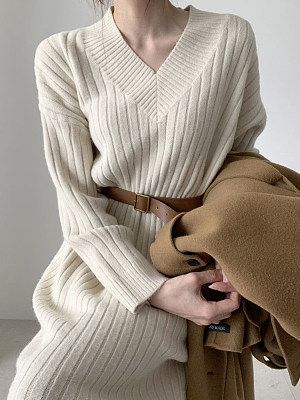 Knitted Belt Dress Knitted Belt Dress