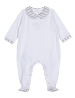 Cotton Poplin Baby Romper - Grey Garda Cotton Poplin Baby Romper - Grey Garda