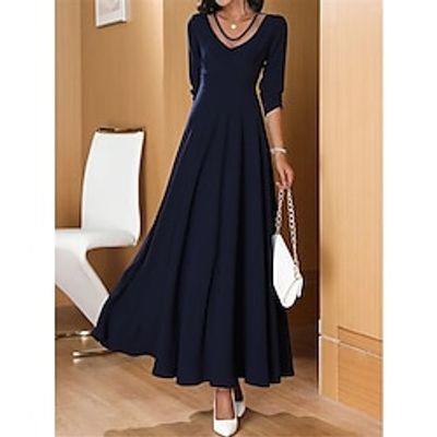 Women's Prom Dress Party Dress Black Dress Wedding Guest Dress Long Dress Maxi Dress Navy Blue Long Sleeve Plain Ruched Spring Fall Winter V Neck Elegant Winter Dress Lightinthebox Women's Prom Dress Party Dress Black Dress Wedding Guest Dress Long Dress Maxi Dress Navy Blue Long Sleeve Plain Ruched Spring Fall Winter V Neck Elegant Winter Dress Lightinthebox