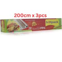 Hotpack Aluminum Foil-200cm-AF200HP Pack Of 3 (UAE Delivery Only)