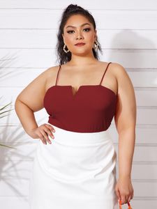 YOINS BASICS Plus Size Cut Out Backless Design Spaghetti Sleeveless Cami