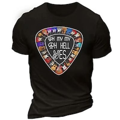 Guitar Musical Instrument Black Army Green T shirt Tee Men's Graphic Cotton Blend Shirt Sports Classic Shirt Short Sleeve Comfortable Tee Sports Outdoor Holiday Summer Fashion Designer Clothing S M L Lightinthebox Guitar Musical Instrument Black Army Green T shirt Tee Men's Graphic Cotton Blend Shirt Sports Classic Shirt Short Sleeve Comfortable Tee Sports Outdoor Holiday Summer Fashion Designer Clothing S M L Lightinthebox