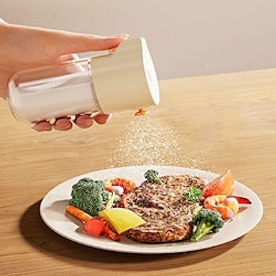 Quantitative Salt Jars Kitchen Transparent Glass Seasoning Bottles Household Measuring And Controlling Salt Jars Seasoning Jars Sealed Seasoning Jars And Jars 2PC Lightinthebox