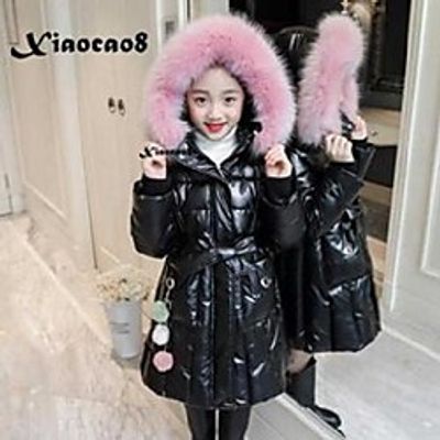 Kid's Girls' Jacket  Coat Big red Blushing Pink Black Solid Color Cute 2-6 Years  Cotton Lightinthebox