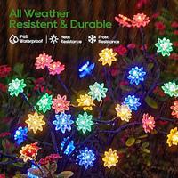 Outdoor Solar LED Lotus Lights Waterproof Solar Garden Light 20LEDs 2 Modes Lighting for Park Fence Patio Garden Lawn Pathway Camping Atmosphere Decoration 1/2PCS Lightinthebox