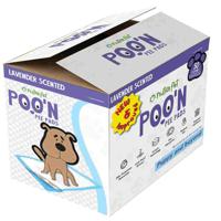 Nutrapet Poo N Pee Pads Lavender Scented 60X60Cms Fast Absorption With Floor Mat Stickers 50 Count