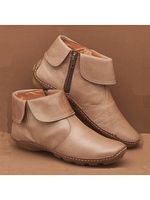 Plain Round Toe Boots