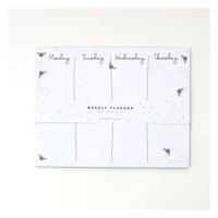 Belly Button Designs Bee's Weekly Planner - White