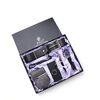 Men's 6-piece Watch Tie Belt Gift Box Set Mobile Power Supply Pen Prayer Beads For Boyfriend valentines gifts for him Lightinthebox - thumbnail