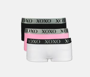 Womens 3 Pack Super Soft And Comfortable Body Short  Pink/White/Black