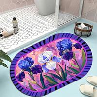 Floral Bathroom Bath Mats Creative Absorbent Bathroom Rug Diatomaceous Earth Non Slip Lightinthebox