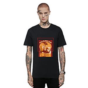 Men's Tee T shirt Hot Stamping Graphic Prints Vintage Graffiti Print Short Sleeve Casual Tops Ethnic Style Casual Fashion Designer White Black Lightinthebox