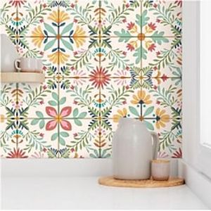Floral Plants Cycle Color Home Decoration Floral Modern Wall Covering, PVC  Vinyl Material Self adhesive Wallpaper Wall Cloth, Room Wallcovering Lightinthebox