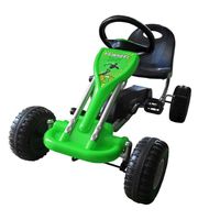 Megastar Ride On Mini Pedal Go Kart For Kids With Hand Brake - Green (UAE Delivery Only)