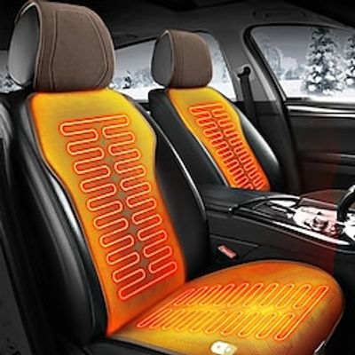 Car Heating Massage Seat Cushion For All Cars Automotive Adjustable Temperature Powerful Keep Warm Mat Lightinthebox