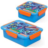 Eazy Kids Lunch Box Set Space - Blue