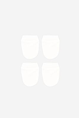 Toddler Plain 2 Pairs Gloves  White