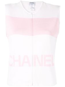 Chanel Pre-Owned sleeveless jumper - White