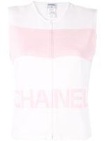 Chanel Pre-Owned sleeveless jumper - White