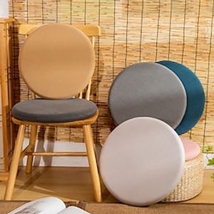 Round Chair Cushion Dining Chair Seat Pad Non Slip Memory Foam Chair Pad with Ties Non Skid Rubber Back U-Shaped Seat Cover miniinthebox