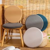 Round Chair Cushion Dining Chair Seat Pad Non Slip Memory Foam Chair Pad with Ties Non Skid Rubber Back U-Shaped Seat Cover miniinthebox - thumbnail
