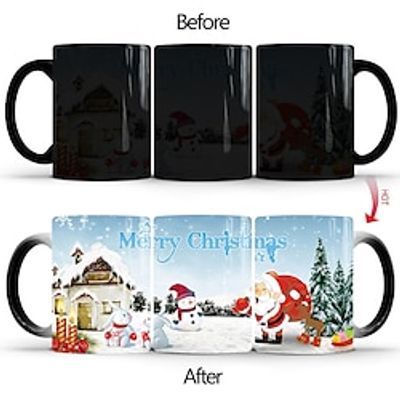 Christmas Color Changing Coffee Mug, Ceramic Coffee Cups, Heat Sensitive Water Cups, Summer Winter Drinkware, Xmas Gifts Lightinthebox Christmas Color Changing Coffee Mug, Ceramic Coffee Cups, Heat Sensitive Water Cups, Summer Winter Drinkware, Xmas Gifts Lightinthebox