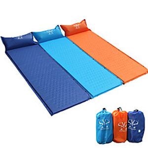 Sheng yuan Sleeping Pad Self-Inflating Sleeping Pad Air Pad Make It Double Outdoor Camping Portable Heat Insulation Moistureproof Ultra Light (UL) PVC(PolyVinyl Chloride) PVC Tarpaulin 18565 cm for miniinthebox