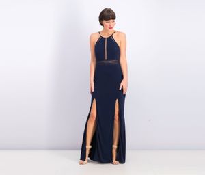 Womens Long Dress  Navy Blue