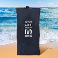 Text Pattern Beach Towels for Adults and Kids,Compact Sand Free Swim Pool Blanket for Outdoor Traveling on Vacation Lightinthebox - thumbnail