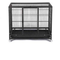 Kingkong Heavy Duty Dog Crate With Wheels and Top Door Opening