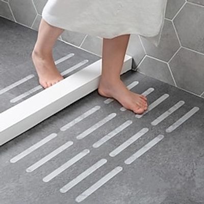 5pcs Anti Slip Strips Transparent Shower Stickers Bath Safety Strips Non Slip Strips For Bathtubs Showers Stairs Floors miniinthebox