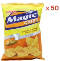 Jack N Jill Magic Chips Cheese Flavour Cracker Chips, 100 Gm Pack Of 50 (UAE Delivery Only)